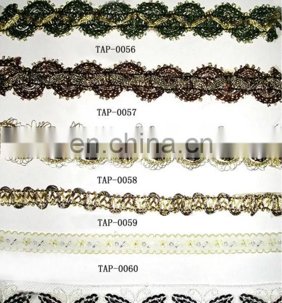 High Quality Braided Lurex Narrow Ribbon