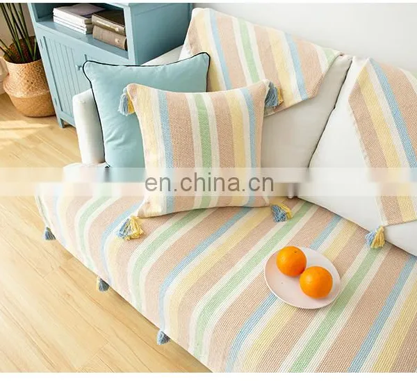 Wholesale Non Slip Cover Stripe Sofa Couch Protection Sofa Cover for Home Decor photo-4