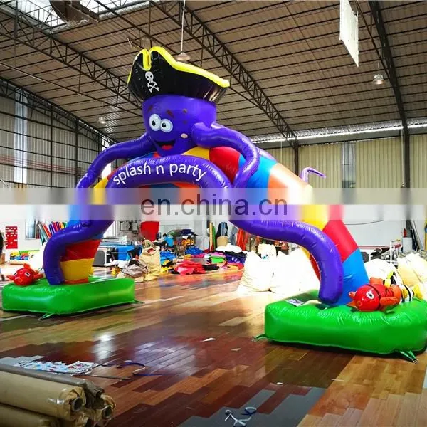New Design Inflatable Heart-shaped Entrance Arch,Inflatable Octopus Pirates Archway Gate For Club And Stage Decor photo-3