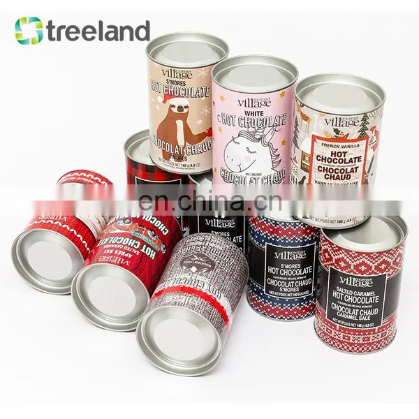 Fancy New Packaging Style Metal Lid Cookie Shortbread Use Round Cardboard Tube Packaging photo-3