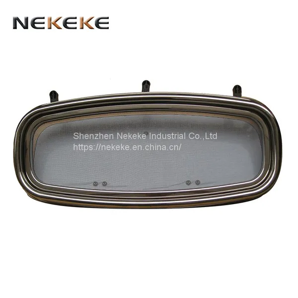 Marine Boat Mirror Polished Stainless Steel 316 Rectangular Porthole photo-2