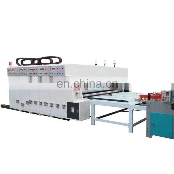 Chain Feeding Four Colour Printing and Slotting Machine