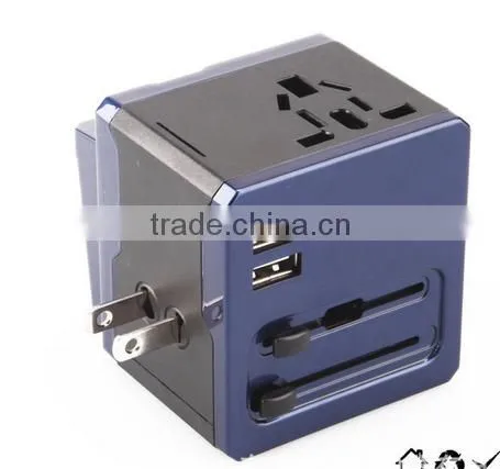 World Travel Adapter With Dual USB Charging Ports photo-3
