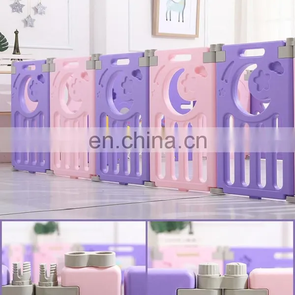 Indoor Portable Kids Play Plastic Fence Safety Baby Playpen photo-3