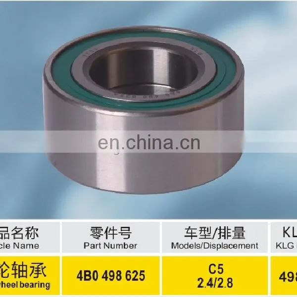 Auto Spare Parts Accessories OEM Number 4B0 498 625 Front Wheel Hub Bearing