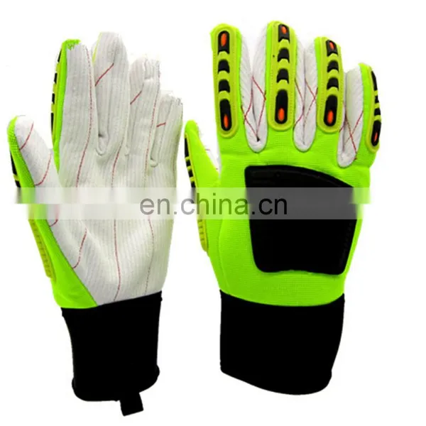 Hot Sell Oil and Gas Safety Reflective Mechanics Gloves