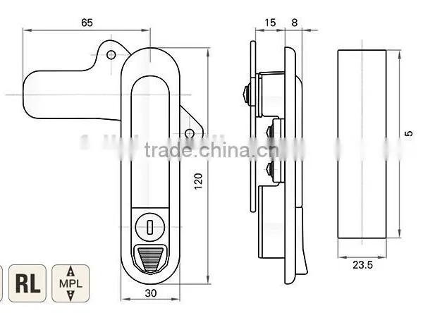 CE RoHS 2015 FEILEI MS302-1 Wenzhou Wholesale Zinc Alloy High Quality Direct Selling Multi-point Rod Control Lock photo-6