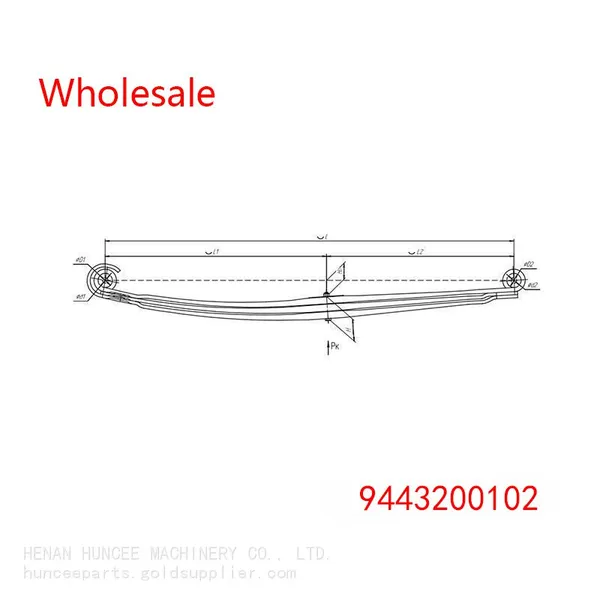 9443200102 For Mercedes Actros 3340 Front Leaf Spring Wholesale photo-2