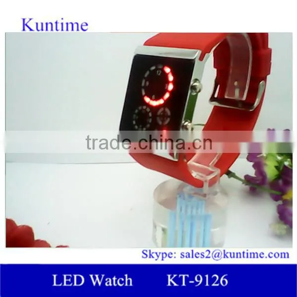 Environmental Silicone Strap 12-hour/date Led Watch Display photo-5