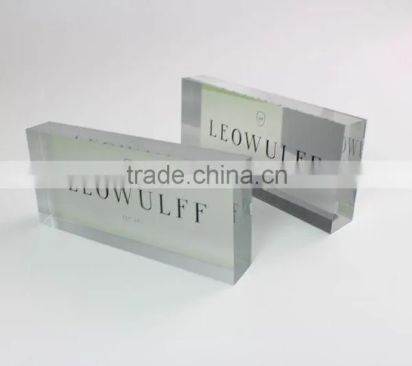 Acrylic Nameplate Acrylic Block Logo Table Display TL101 photo-2