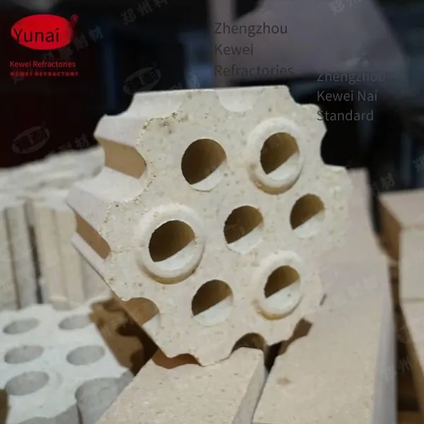 Low Creep High-alumina Seven-hole Checker Brick for the Regenerator of Hot Blast Stove, With Good Stability and High Compressive Strength photo-4