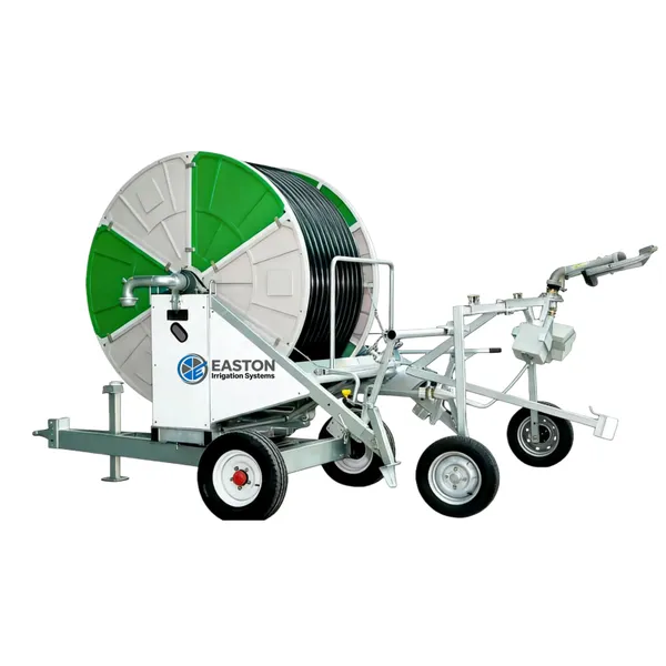 Irrigador por Carretel com Turbina de Água | Ideal para Áreas Irregulares de 20–40 ha | Sem Energia Elétrica