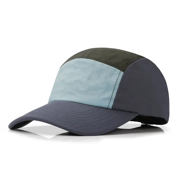 Custom Hat 5 Panel Outdoor Functional Cap With Woven Label Waterproof Breathable Design Unisex Camping Hiking Cap Wholesales photo-3