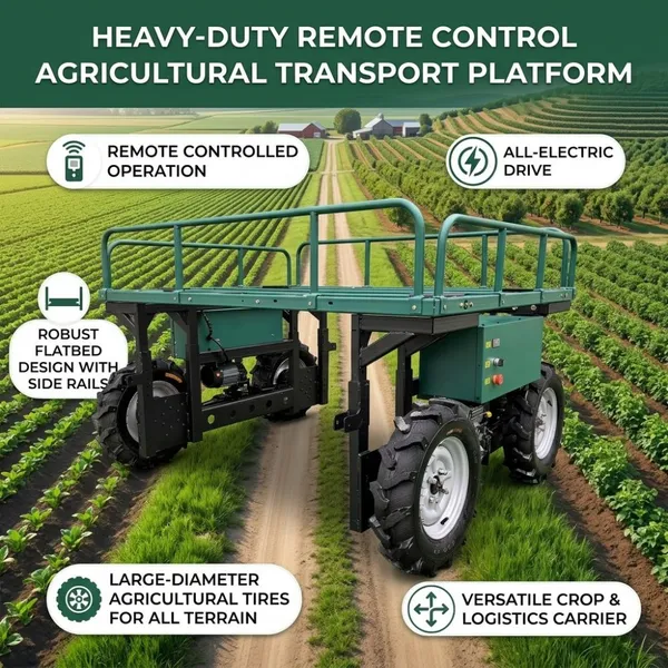 Heavy Duty Autonomous Hauling: Watch This Remote Control Transport Platform Carry Massive Loads