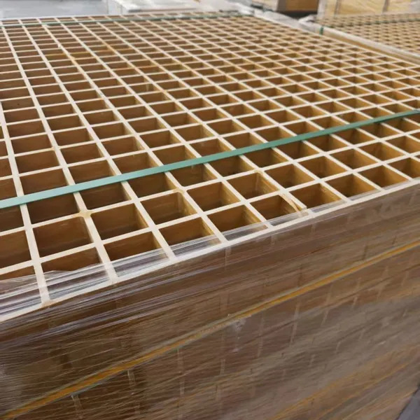 Gas Station FRP Grating Fuel Oil Chemical Resistant Anti Slip Forecourt Drainage Cover photo-4
