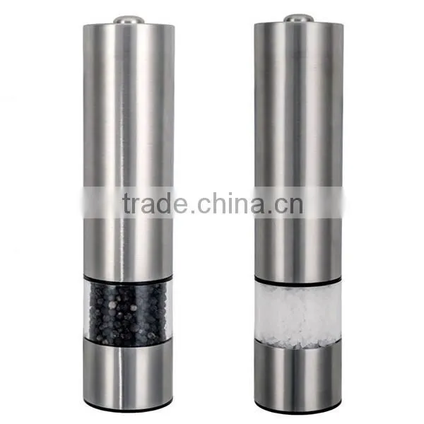 Amazon Top Seller Automatic Stainless Steel Spice Pepper Salt Grinders photo-4