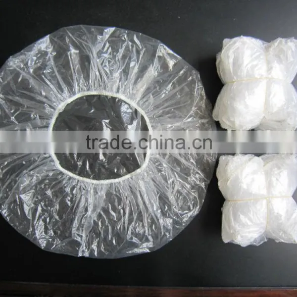 Disposable pe Hand Made Round Shower Cap photo-4