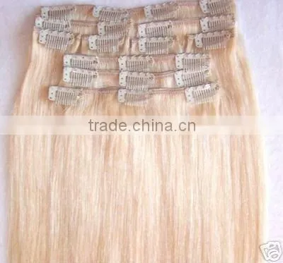 100% Silky Straight Clip in Hair Extensions for Black WOMEN photo-2