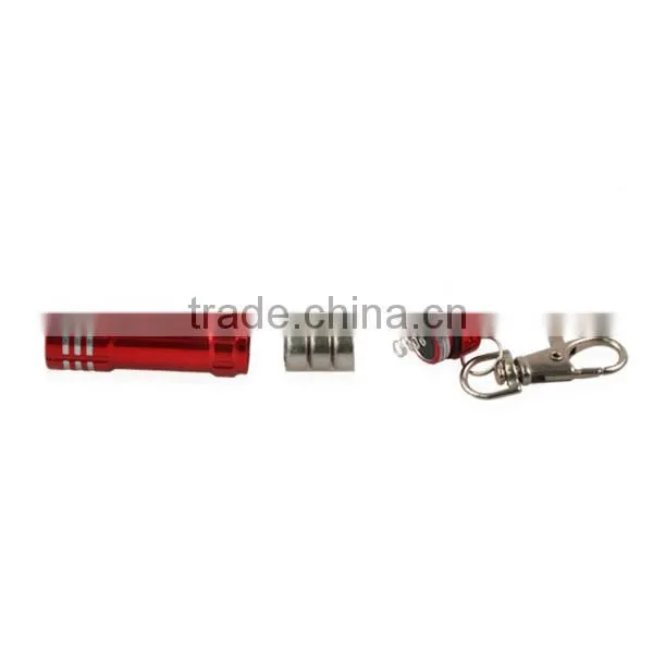 Factory Price Metal Aluminum LED Key Chain Mini Flashlight Keychain Light Torch LED Keyring photo-5