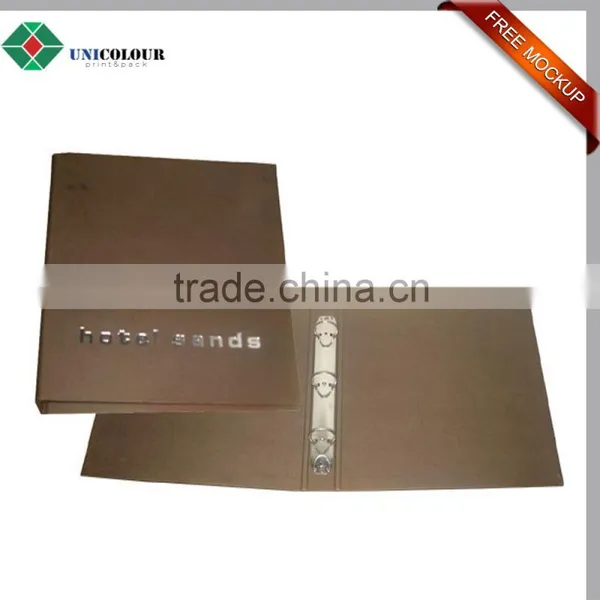 Durable Cardboard Certificate Holder File Folder in Black Color photo-6