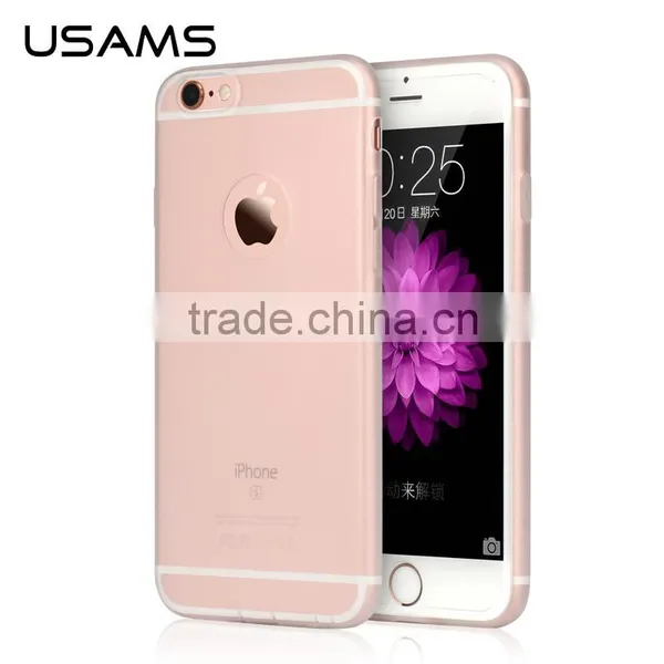 Original USAMS Soft TPU Full Rubber Back Case With Dust Plug for IPhone 6Plus 6s Plus 5.5 Inch MT-5742 photo-2