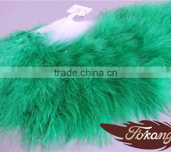Christmas Occasion Chinese Feather Hand Fans And Turkey Feather Fan For Wedding Decoration photo-4