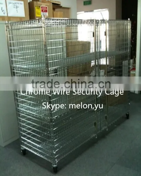 Factory Direct Sales Chrome/Stainless Steel Security Cage/Wire Shelving Cage photo-4
