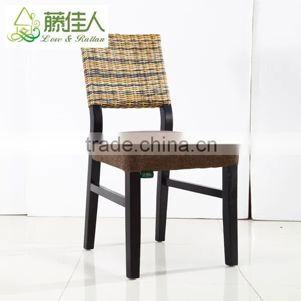 Best Selling Good Quality New Design Coffee Shop Cafe Restaurant Starbucks Hotel Wicker Rattan Wooden Dining Room Chair Quality Choice photo-4