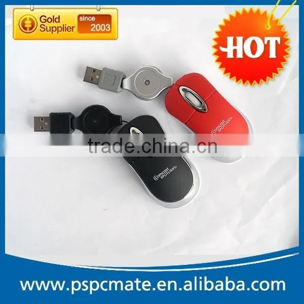 Portable Super Mini Retractable Cute Wired Mouse With Factory Price and Good DHL Shipping Service photo-3