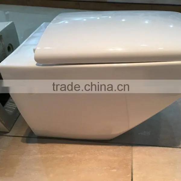 Square One Piece Wall-Hung Toilet/ P-trap Wash Down Toilets KE01 photo-4