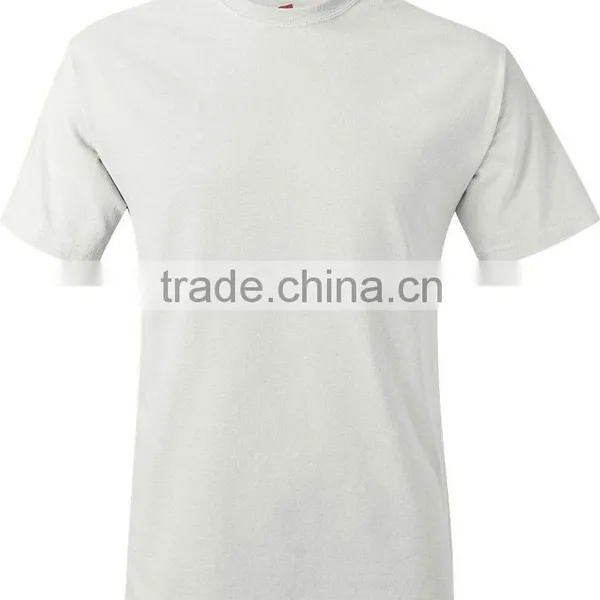 2016 New Style Fashion Classic Blank Dry Fit Short Sleeve Slim Fit Men Slub Cotton Plain no Brand T-shirt photo-2