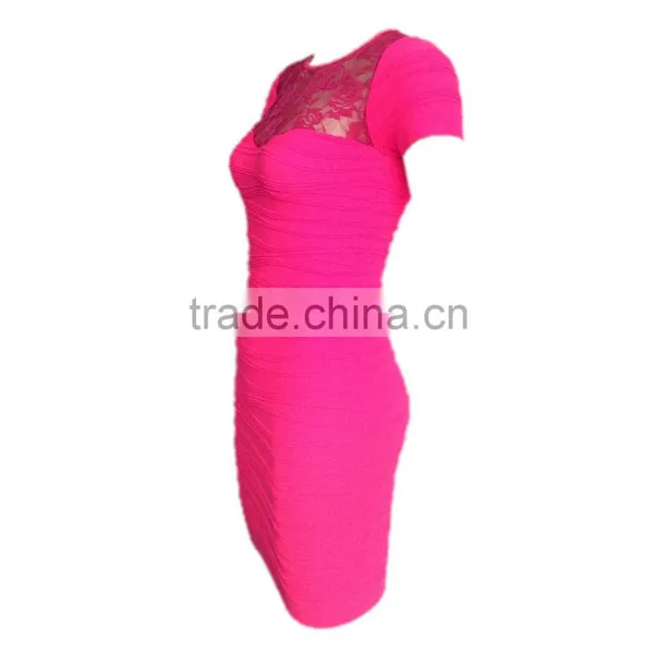 New Fashion Short Sleeve Women Dresses Evening Party Slim Dress photo-3