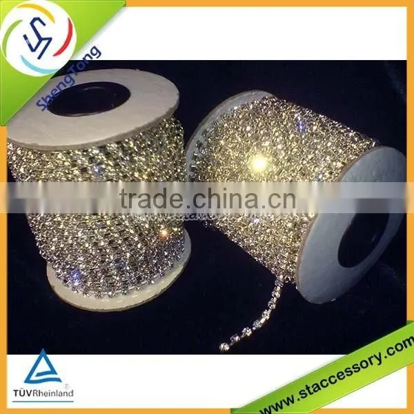 High Quality Wholesale Plastic Rhinestone Trimming for Dress photo-3