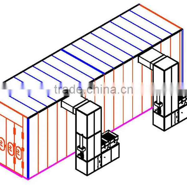 Industrial Painting Booth, Truck Paint Booth Spray Car Painting Cabin photo-2