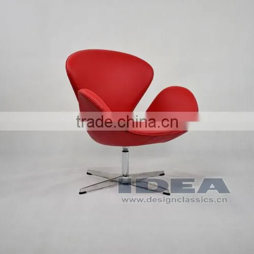 Replica Arne Jocabsen Swan Chair - Red Genuine Leather photo-4