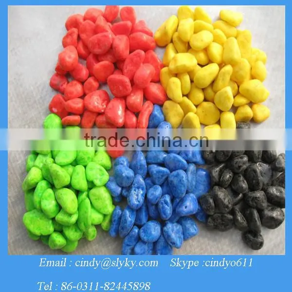 Dyed Colored Gravel Stone Sand for Decoration photo-5