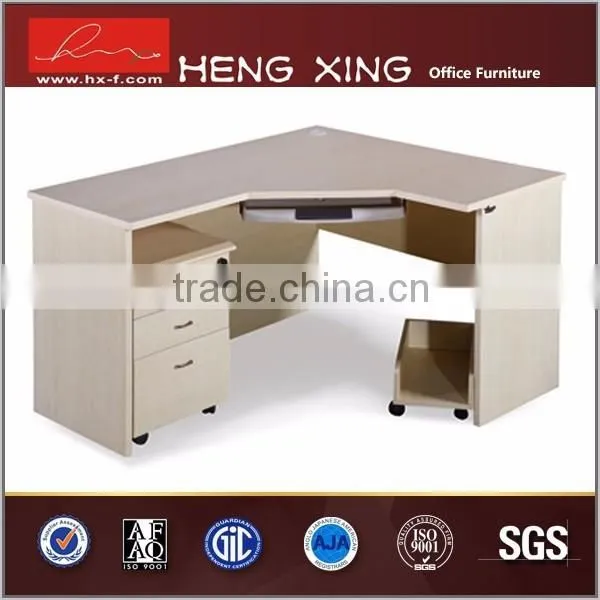 Hot Sale Office Desk With Mobile Pedestal L Shaped School Desk HX- CL007