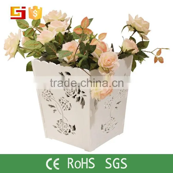 Artificial New Designed Morden Indoor Wood Flower Pot From China Direct Manufacturer Wholesale Price Quality Choice photo-2