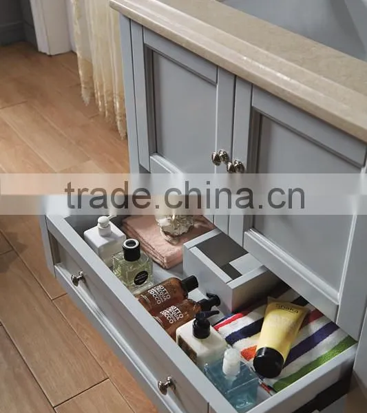Wholesale Solid Oak Wood Bathroom Cabinet photo-3