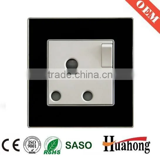 Acrylic 15A Wall Switch and Socket