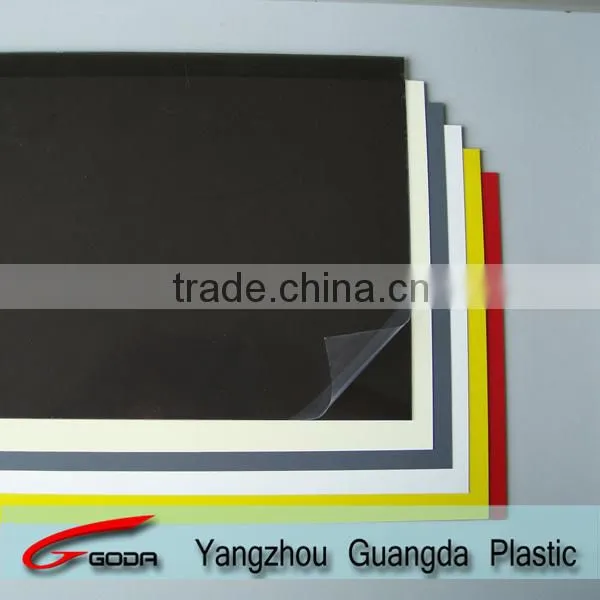 Rigid Colorful Glossy PVC Sheets With PE Masking Quality Choice