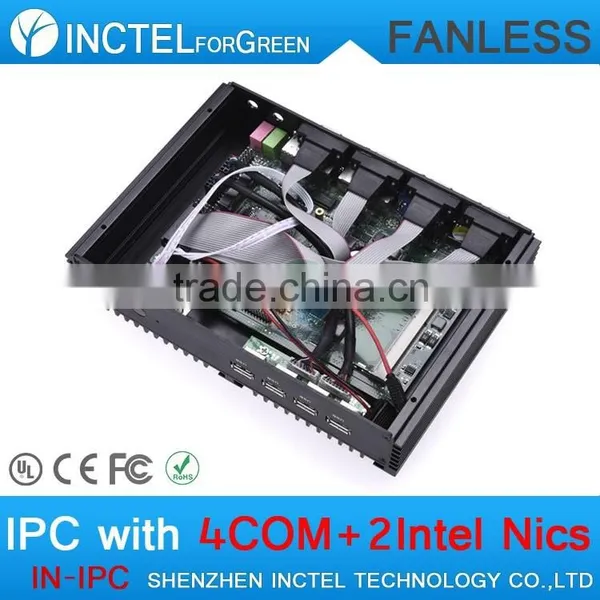 Fanless Single Board Computer USB 3.0 Dual Gigabit 4 COM Auto Boot Intel Celeron C1037U 1.8G 1G RAM 32G SSD photo-4