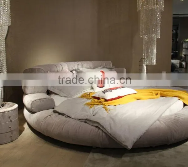 Modern Fabric Round Bed Design