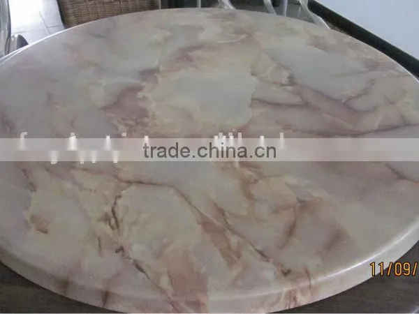 Square Artificial Marble Dining Table Top for Sale T2601 photo-4