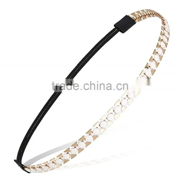 Promotional Women's Adjustable Crystal Hair Accessory Flower Hairband,elastic Hair Band photo-4