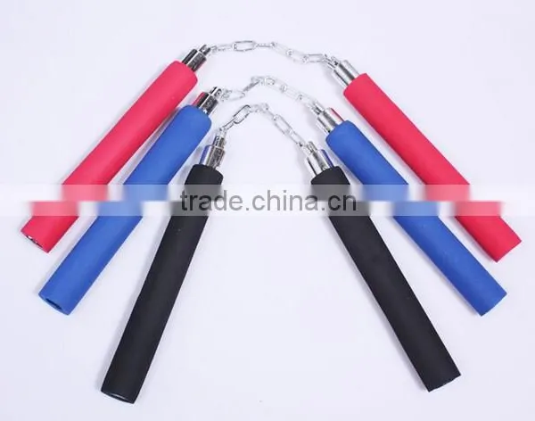 Martial Arts Bruce Lee Foam Padded Practice Training Nunchakus Nunchucks photo-4