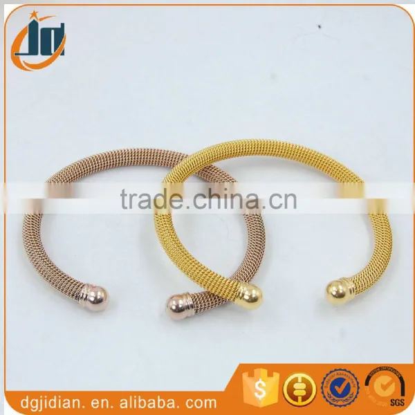 Best Selling Products 2016 Stainless Steel Twisted Wire Charm Bracelet photo-3