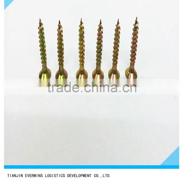 Brass Plated Screws Pozidriv Head Fine Thread Drywall Screws photo-2