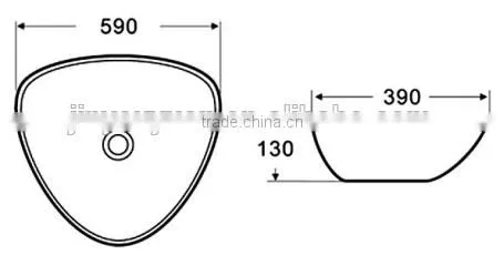 Y122 Washing Basins China Ceramic Sanitary Ware photo-3