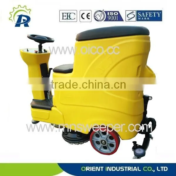 Germany Technology Professional Supermarket Outdoor Ride on Washer Commercial Floor Scrubbers Machine With Lead Acid Battery photo-3